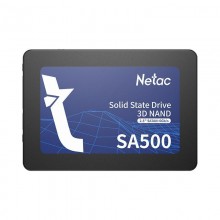 SSD | NETAC | SA500 | 128GB | SATA 3.0 | 3D NAND | Write speed 400 MBytes/sec | Read speed 500 MBytes/sec | 2,5" | TBW 60 TB | M