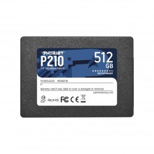 SSD | PATRIOT | P210 | 512GB | SATA 3.0 | Write speed 430 MBytes/sec | Read speed 520 MBytes/sec | 2,5" | TBW 240 TB | P210S512G