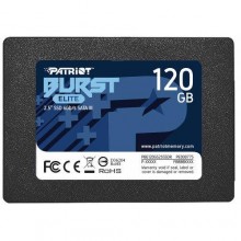 SSD | PATRIOT | Burst Elite | 120GB | SATA 3.0 | 3D NAND | Write speed 320 MBytes/sec | Read speed 450 MBytes/sec | 2,5" | TBW 5