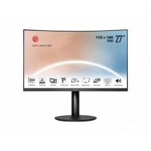 LCD Monitor | MSI | Modern MD271CP | 27" | Business/Curved | Panel VA | 1920x1080 | 16:9 | 75Hz | Matte | 4 ms | Speakers | Swiv