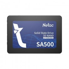 SSD | NETAC | SA500 | 1TB | SATA 3.0 | 3D NAND | Write speed 475 MBytes/sec | Read speed 530 MBytes/sec | 2,5" | TBW 480 TB | MT