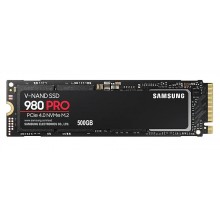 SSD | SAMSUNG | 980 Pro | 500GB | M.2 | NVMe | Write speed 5000 MBytes/sec | Read speed 6900 MBytes/sec | 2.38mm | MTBF 1500000 