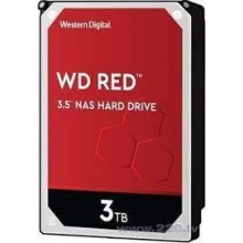 HDD | WESTERN DIGITAL | Red | 3TB | SATA 3.0 | 256 MB | 5400 rpm | 3,5" | WD30EFAX