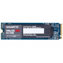 SSD | GIGABYTE | 256GB | M.2 | PCIE | NVMe | Write speed 1100 MBytes/sec | Read speed 1700 MBytes/sec | 2.3mm | TBW 300 TB | MTB