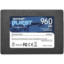 SSD | PATRIOT | Burst Elite | 960GB | SATA 3.0 | 3D NAND | Write speed 320 MBytes/sec | Read speed 450 MBytes/sec | 2,5" | TBW 4