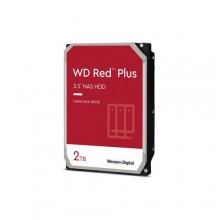 HDD | WESTERN DIGITAL | Red Plus | 2TB | SATA 3.0 | 128 MB | 5400 rpm | 3,5" | WD20EFZX