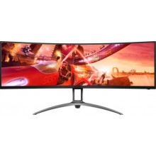 LCD Monitor | AOC | AG493QCX | 48.8" | Gaming/Curved | Panel VA | 3840x1080 | 32:9 | 144Hz | 4 ms | Speakers | Swivel | Height a