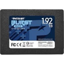 SSD | PATRIOT | Burst Elite | 1.92TB | SATA 3.0 | 3D NAND | Write speed 320 MBytes/sec | Read speed 450 MBytes/sec | 2,5" | TBW 