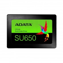 SSD | ADATA | SU650 | 512GB | SATA 3.0 | Write speed 450 MBytes/sec | Read speed 520 MBytes/sec | 2,5" | TBW 140 TB | MTBF 20000