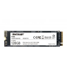 SSD | PATRIOT | P300 | 128GB | M.2 | PCIE | NVMe | 3D NAND | Write speed 600 MBytes/sec | Read speed 1600 MBytes/sec | 3.8mm | T